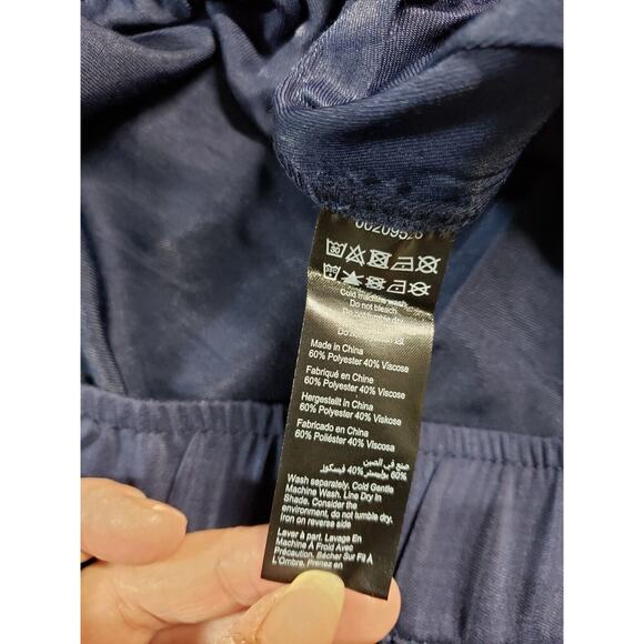 Arna York Pants Sz 22 Womens Blue Ladies Stretch Shiloh Ruched Cargo Pull On NWT - Picture 5 of 12